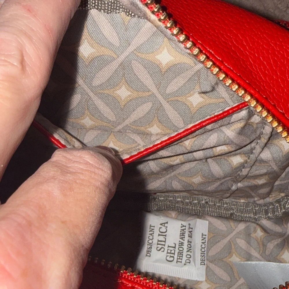Christian Lacroix Vibrant Red Crossbody Bag with Coin Pouch